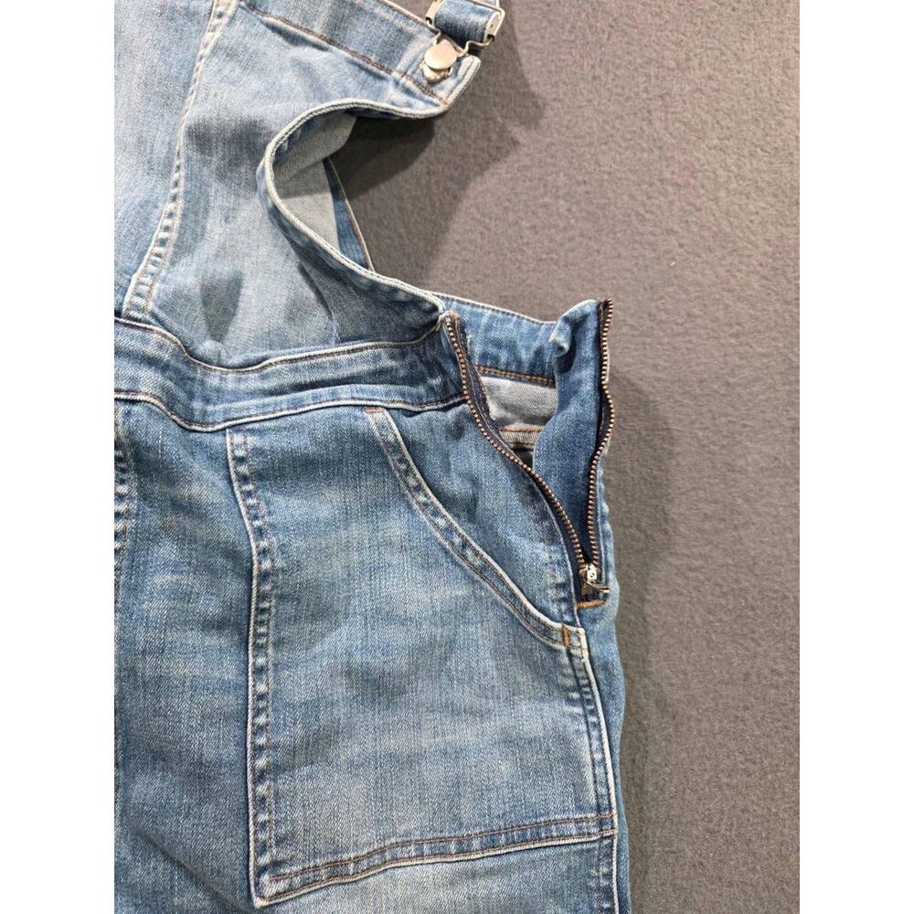 Madewell Denim Overalls Blue Medium Wash Skinny Stretch Jeans Casual XL A008858 - Picture 10 of 12